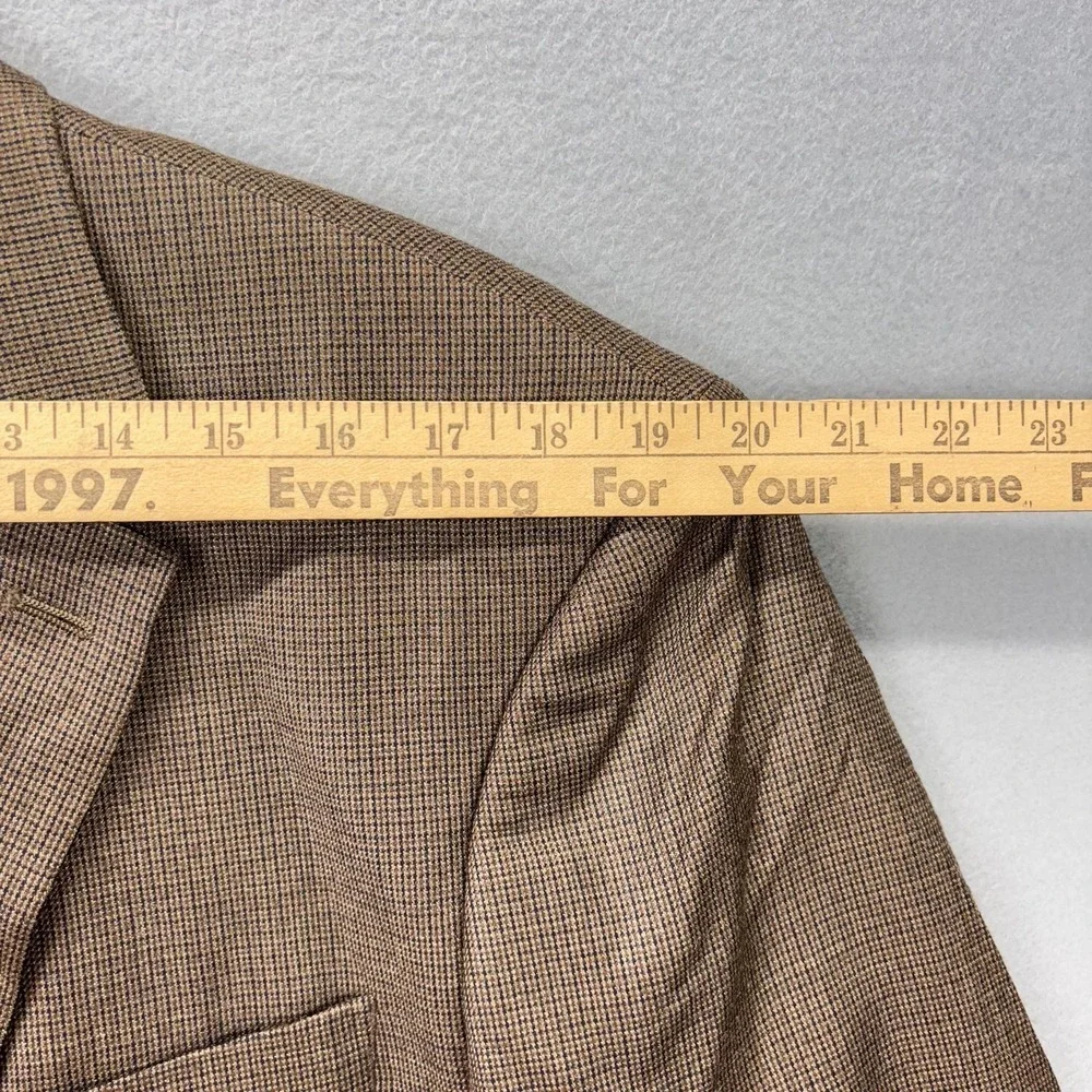 Chaps Blazer Mens 42R Brown‎ Silk Wool Blend 2 Button Sport Coat businessman